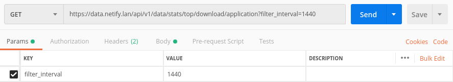 Netify Filter Intervals