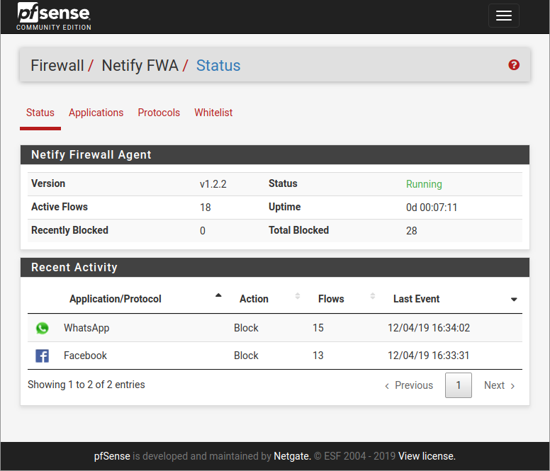 Netify FWA for pfSense