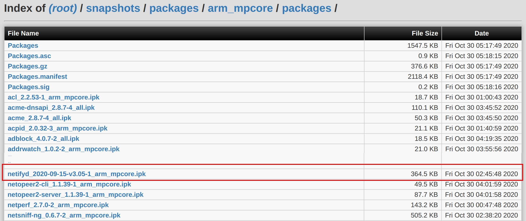 Upgrading Netify On Openwrt